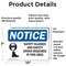 Signmission 7 in Height, 10 in Width, Vinyl Decal, Rectangle OS-2PACK-NS-D-710-L-16514 - alternate 3